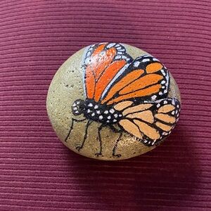 Rock Art Monarch Butterfly